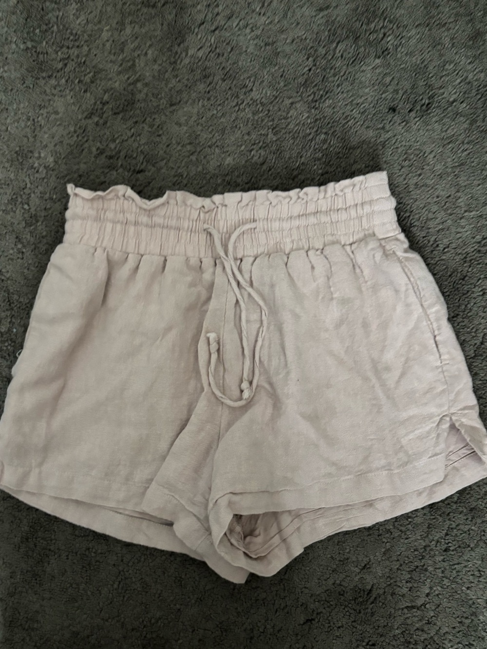 Abercrombie & Fitch Women's Light Pink Shorts Elastic Waist Drawstring XS